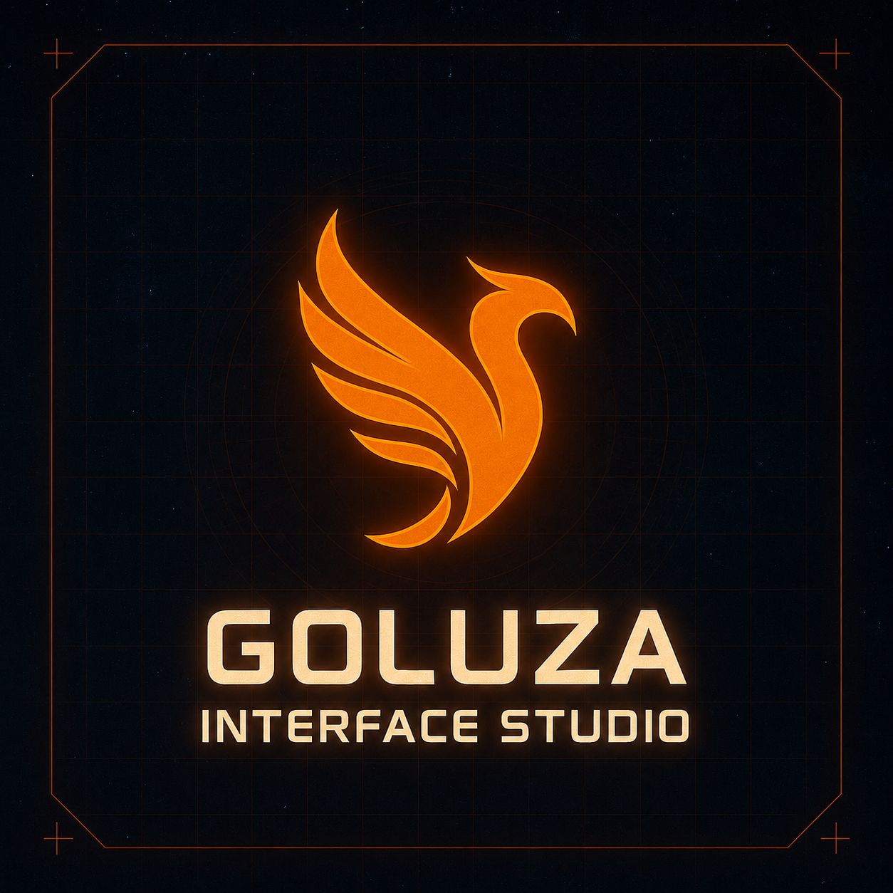 Goluza Interface Studio futuristic portfolio interface